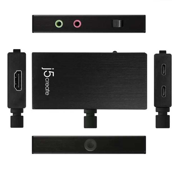 Capture adapter j5 create JVA02 HDMI to USB-C PD Black - TV Тунери и Видео устройства<<<Компютърни
