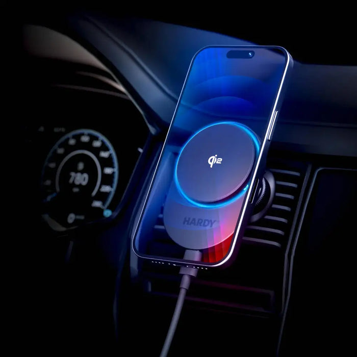 Car air vent holder 3mk Hardy AeroCharger 15W Qi2/MagSafe - black - *Kategoria tymczasowa<<<HurtelXML