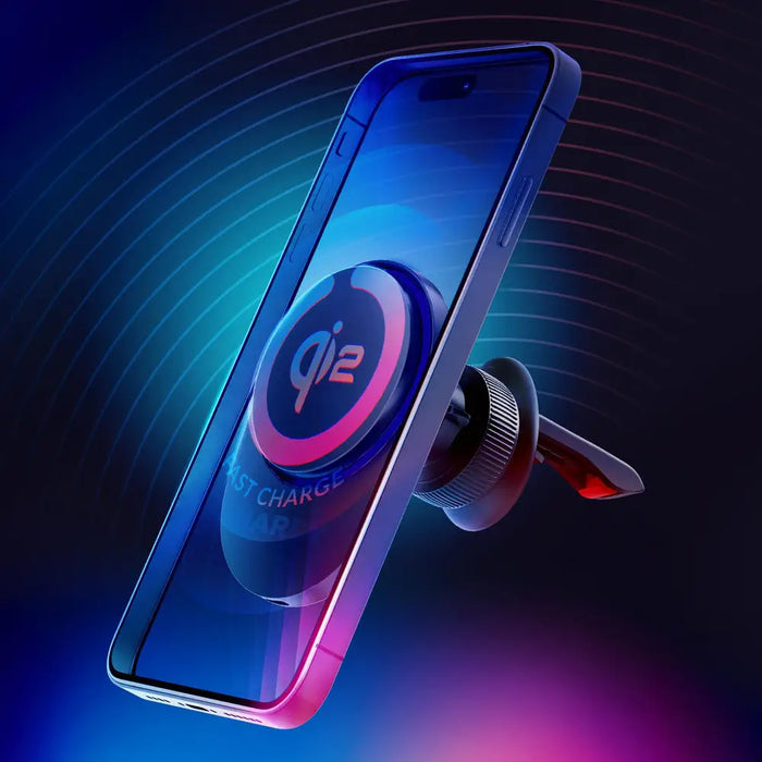 Car air vent holder 3mk Hardy AeroCharger 15W Qi2/MagSafe - black - *Kategoria tymczasowa<<<HurtelXML