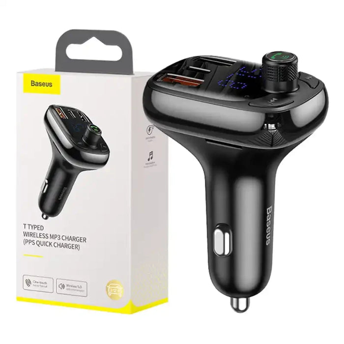 Car Bluetooth MP3 Player Baseus T Shaped S-13 Black OS - Car transmitters<<<Car accessories<<<InnproXML&&&Automotive