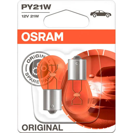 CAR BULB OSRAM ORIGINAL PY21W - Авто крушки<<<Ел. принадлежности<<<Авто и вело<<<Praktiker&&&Халогенни<<<Спомагателно