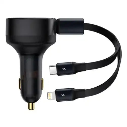 Car Charger Baseus Enjoyment with cable USB-C + Lightning 3A 30W (Black) - Car chargers<<<Chargers<<<GSM