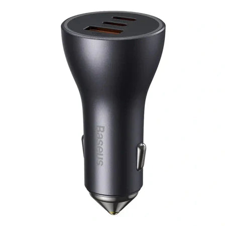 Car charger Baseus Golden Contactor Pro 2x USB-C 1x USB 65W (grey) - Car chargers<<<Chargers<<<GSM