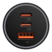 Car charger Baseus Golden Contactor Pro 2x USB-C 1x USB 65W (grey) - Car chargers<<<Chargers<<<GSM