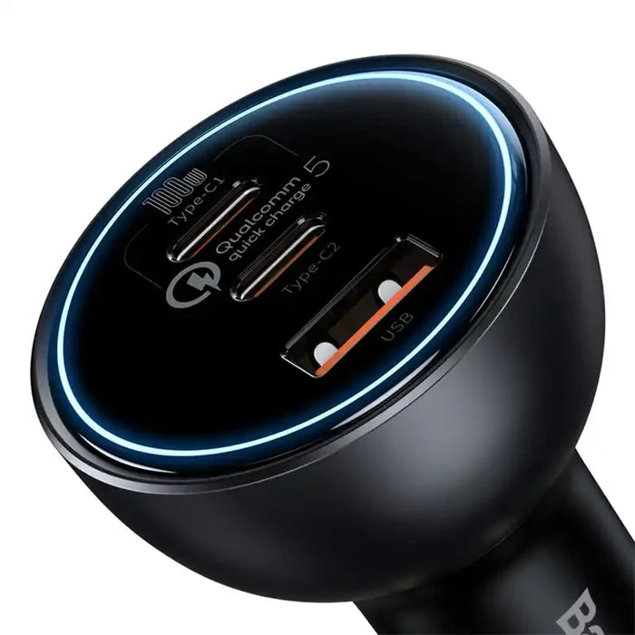Car Charger Baseus Qualcomm USB 2x USB-C 160W (Grey) - Car chargers<<<Chargers<<<GSM Accessories<<<InnproXML&&&Cell