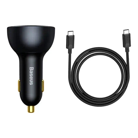 Car Charger Baseus Qualcomm USB 2x USB-C 160W (Grey) - Car chargers<<<Chargers<<<GSM Accessories<<<InnproXML&&&Cell