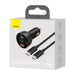 Car charger Baseus Superme USB USB-C 100W + USB-C cable (black) - Car chargers<<<Chargers<<<GSM