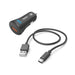 Car charger HAMA 12-24 V /USB-C 3A 19.5W + cable 201615 - Зарядни за телефони<<<Мобилни телефони и аксесоари<<<ValiAPI
