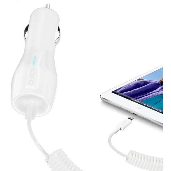 Car charger SBS Car charger 12/24V 2.1 A TACARTUBE2AW - Аксесоари за смартфон<<<Аксесоари<<<TechMart&&&Аксесоари за