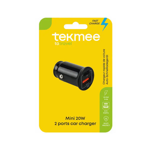 CAR CHARGER USB A + C 20W/3.0A TEKMEE - Зарядни устройства<<<Батерии и фенери<<<Осветление<<<Praktiker&&&Мрежови