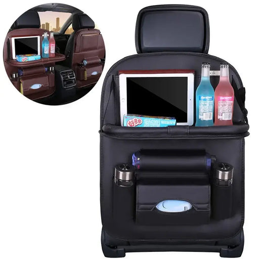 Car seat organizer seat protector seat cover shelf mini car table black - Others<<<HurtelXML