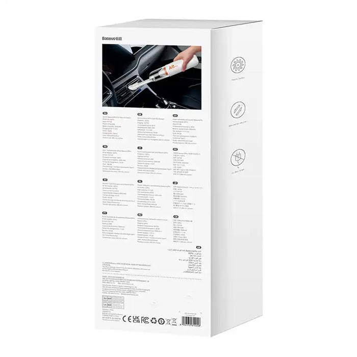 Car vacuum cleaner 6000Pa 80W Baseus A2Pro - white - Car vacuum cleaners<<<Washing and cleaning<<<Car