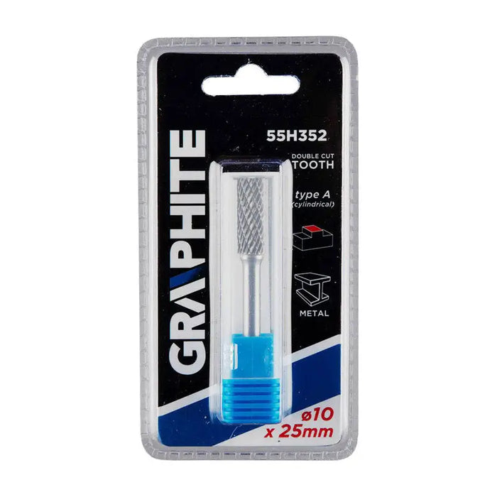 CARBIDE MILLER FOR METAL 10X25 MM GRAPHITE 55H352 - Метални четки<<<Консумативи за електроинструменти<<<Инструменти и