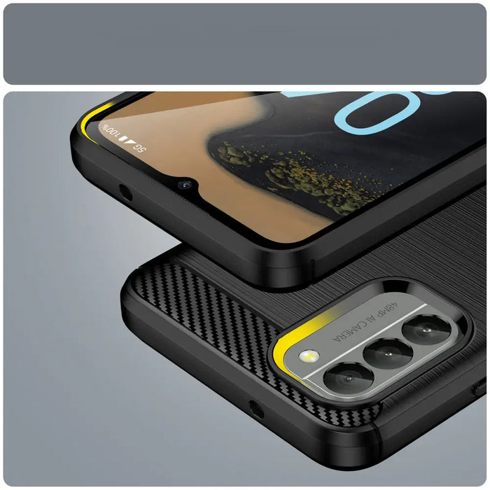 Carbon Case cover for Nokia G400 flexible silicone carbon cover black - Cell phone cases and covers<<<HurtelXML
