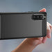 Carbon Case cover for Sony Xperia 10 V flexible silicone carbon cover black - Cell phone cases and covers<<<HurtelXML