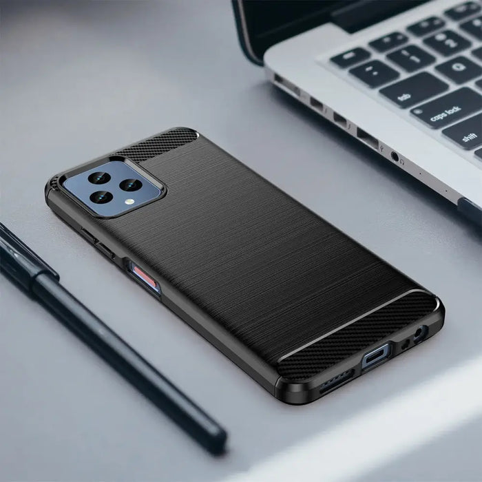 Carbon Case cover for T-Mobile Revvl 6 5G flexible silicone carbon cover black - Cell phone cases and covers<<<HurtelXML