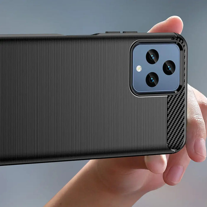 Carbon Case cover for T-Mobile Revvl 6 5G flexible silicone carbon cover black - Cell phone cases and covers<<<HurtelXML