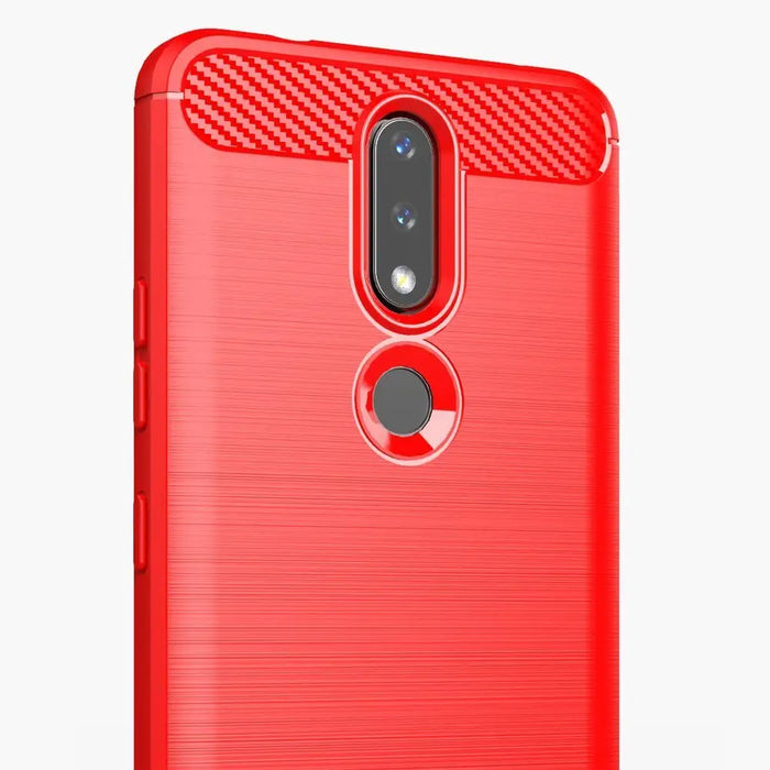 Carbon Case Flexible Cover TPU Case for Nokia 2.4 black - Cell phone cases and covers<<<HurtelXML