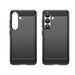 Carbon Case Flexible Silicone for Nothing Phone (3a) - Black - Cell phone cases and covers<<<HurtelXML