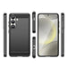 Carbon Case Flexible Silicone for Samsung Galaxy XCover 7 Pro - Black - Cell phone cases and covers<<<HurtelXML