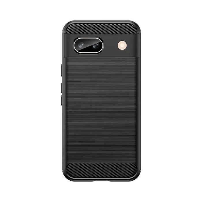 Carbon Case for Google Pixel 8A Flexible Silicone Carbon Cover - Black - Cell phone cases and covers<<<HurtelXML