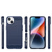 Carbon Case for iPhone 14 Plus flexible gel back cover blue - Cell phone cases and covers<<<HurtelXML