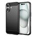 Carbon Case for iPhone 16 Plus Silicone Case - Black - Cell phone cases and covers<<<HurtelXML