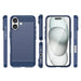 Carbon Case for iPhone 16 Silicone Case - Blue - Cell phone cases and covers<<<HurtelXML