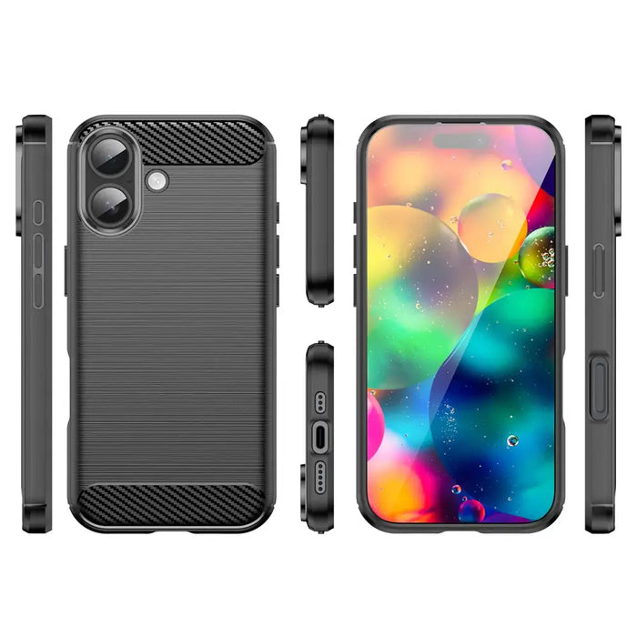 Carbon Case for iPhone 17 - Black - Cell phone cases and covers<<<HurtelXML