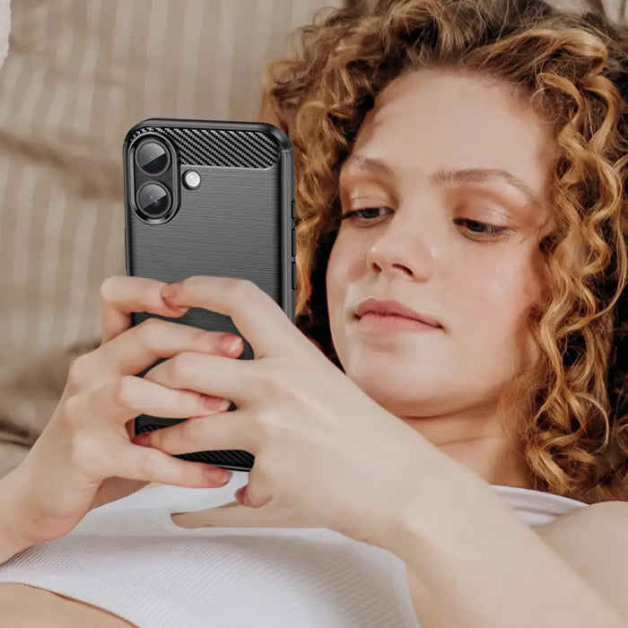 Carbon Case for iPhone 17 - Black - Cell phone cases and covers<<<HurtelXML