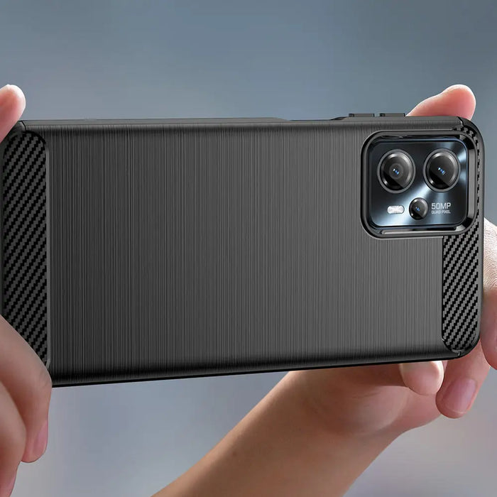 Carbon Case for Motorola Moto G53 / G13 flexible silicone carbon cover black - Cell phone cases and covers<<<HurtelXML
