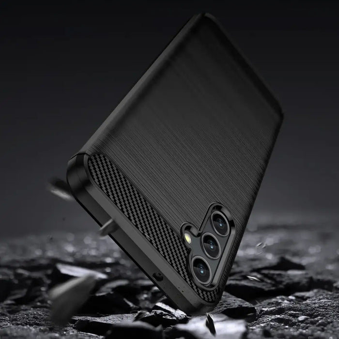 Carbon Case for Samsung Galaxy A14 5G flexible silicone carbon cover black - Cell phone cases and covers<<<HurtelXML