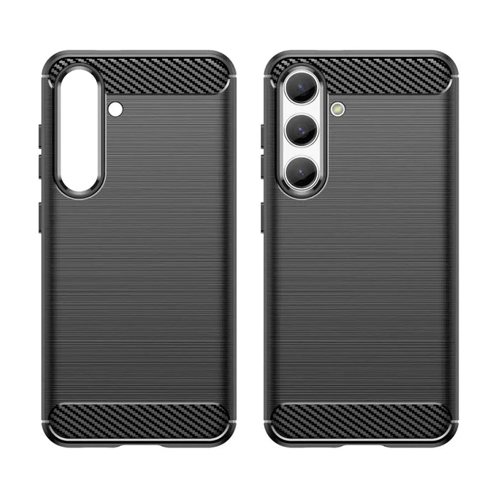 Carbon Case for Samsung Galaxy S24 Flexible Silicone Carbon Cover - Black - Cell phone cases and covers<<<HurtelXML