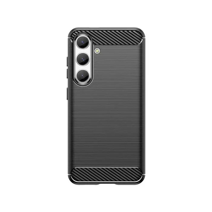 Carbon Case for Samsung Galaxy S24 Flexible Silicone Carbon Cover - Black - Cell phone cases and covers<<<HurtelXML