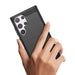 Carbon Case for Samsung Galaxy S24 Ultra Flexible Silicone Carbon Cover - Black - Cell phone cases