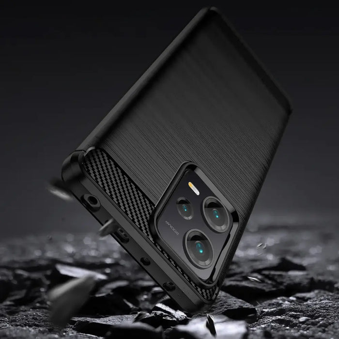 Carbon Case case for Xiaomi Redmi Note 12 Pro+ flexible silicone carbon cover black - Cell phone cases