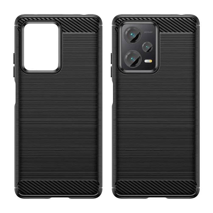 Carbon Case case for Xiaomi Redmi Note 12 Pro+ flexible silicone carbon cover black - Cell phone cases