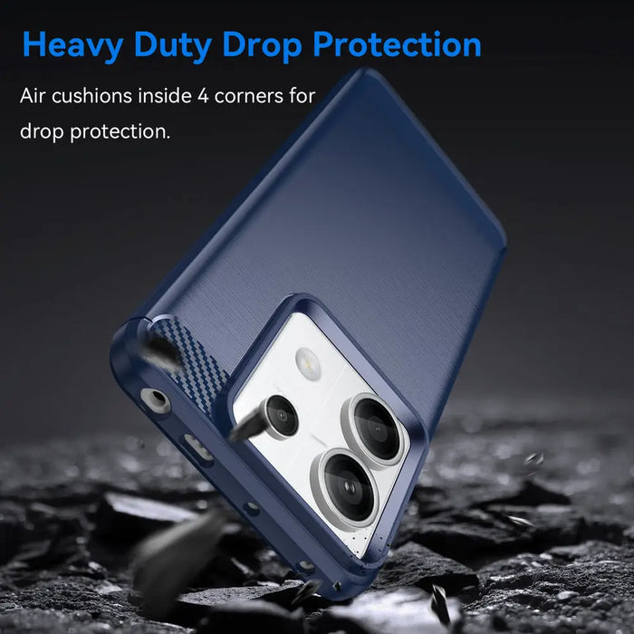 Carbon Case for Xiaomi Redmi Note 13 Pro - blue - Cell phone cases and covers<<<HurtelXML