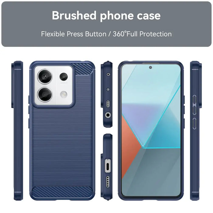 Carbon Case for Xiaomi Redmi Note 13 Pro+ - blue - Cell phone cases and covers<<<HurtelXML