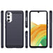 Carbon Case калъф за Samsung Galaxy A54 5G гъвкав силиконов карбоново покритие син - Cell phone cases
