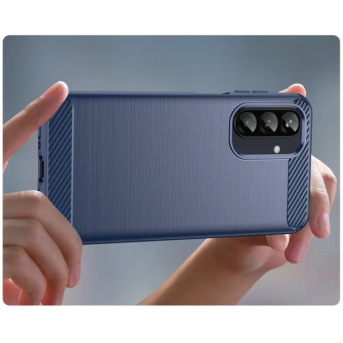 Carbon Case Samsung Galaxy A56 / A36 Blue - Cell phone cases and covers<<<HurtelXML