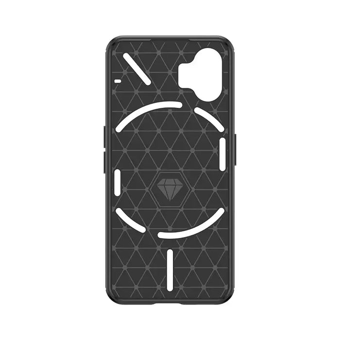 Carbon Case silicone case for Nothing Phone 2 - black - Cell phone cases and covers<<<HurtelXML