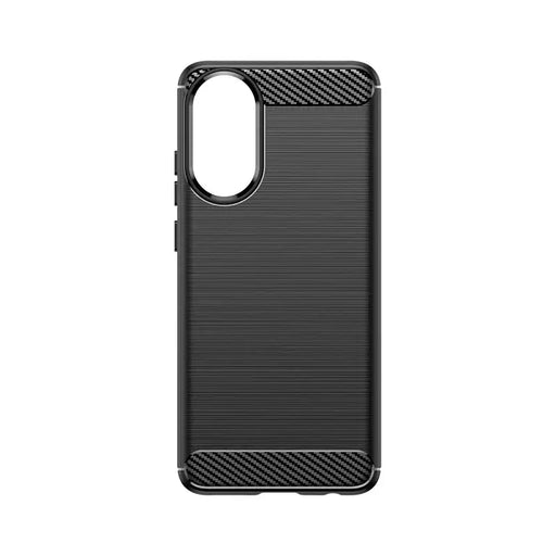 Carbon Case silicone case for Oppo A78 4G - black - Cell phone cases and covers<<<HurtelXML