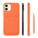 Card Case Silicone Wallet Wallet with Card Slot Documents for iPhone 11 Pro Max red - Cell phone cases