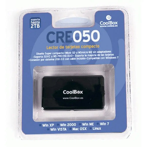Card Reader CoolBox CRCOOCRE050 Black - Компютър Мрежи и компоненти<<<Компютри| Електроника<<<BigBuy&&&Мулти Четец за