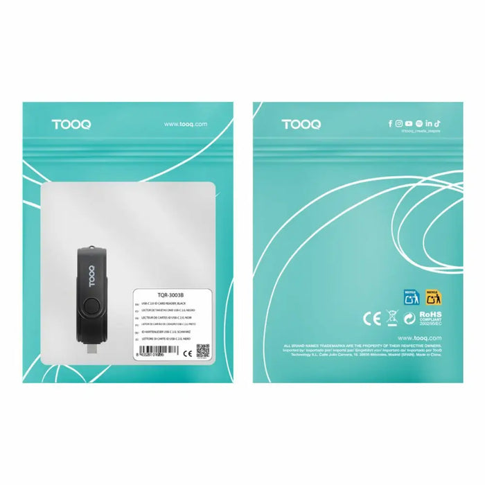 Card Reader TooQ TQR-3003B Black - Мулти Четец за Карти<<<Компютър Мрежи и компоненти<<<Компютри| Електроника<<<BigBuy