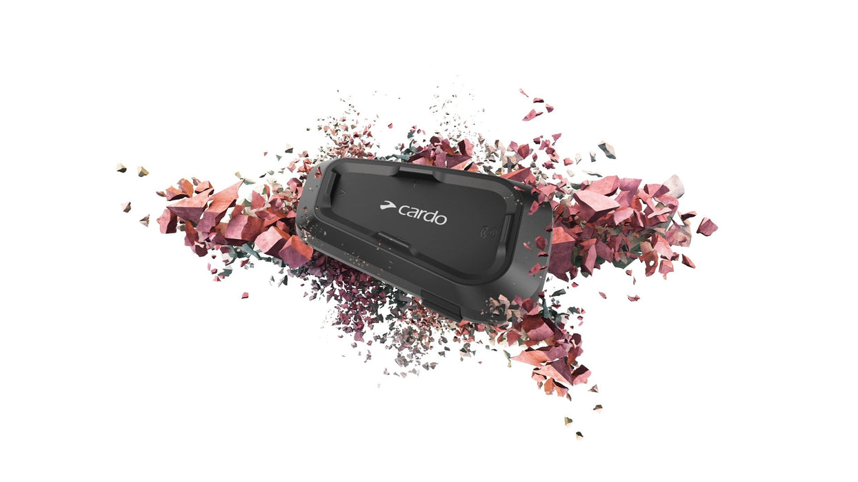 Cardo Spirit motorcycle intercom 2 channels 400 m Black