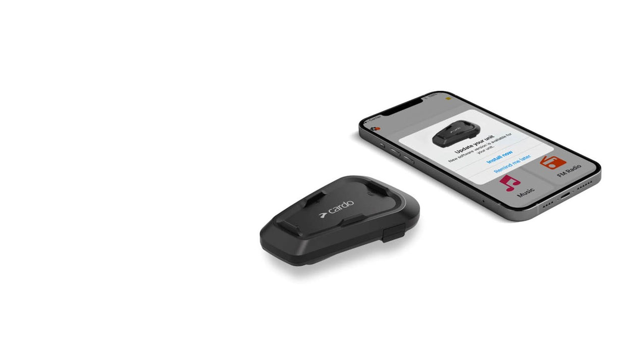 Cardo Spirit motorcycle intercom 2 channels 400 m Black