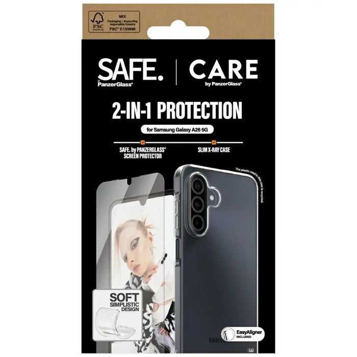 CARE by PanzerGlass Fashion 2in1 Case + Glass for Samsung Galaxy A26 5G - transparent - Cell phone cases