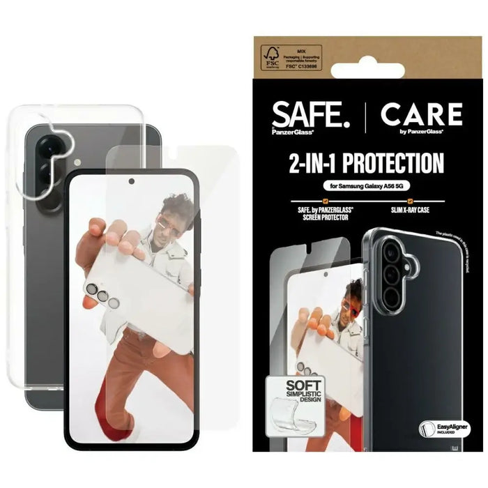 CARE by PanzerGlass Fashion 2in1 Case + Glass for Samsung Galaxy A56 5G - transparent - Cell phone cases